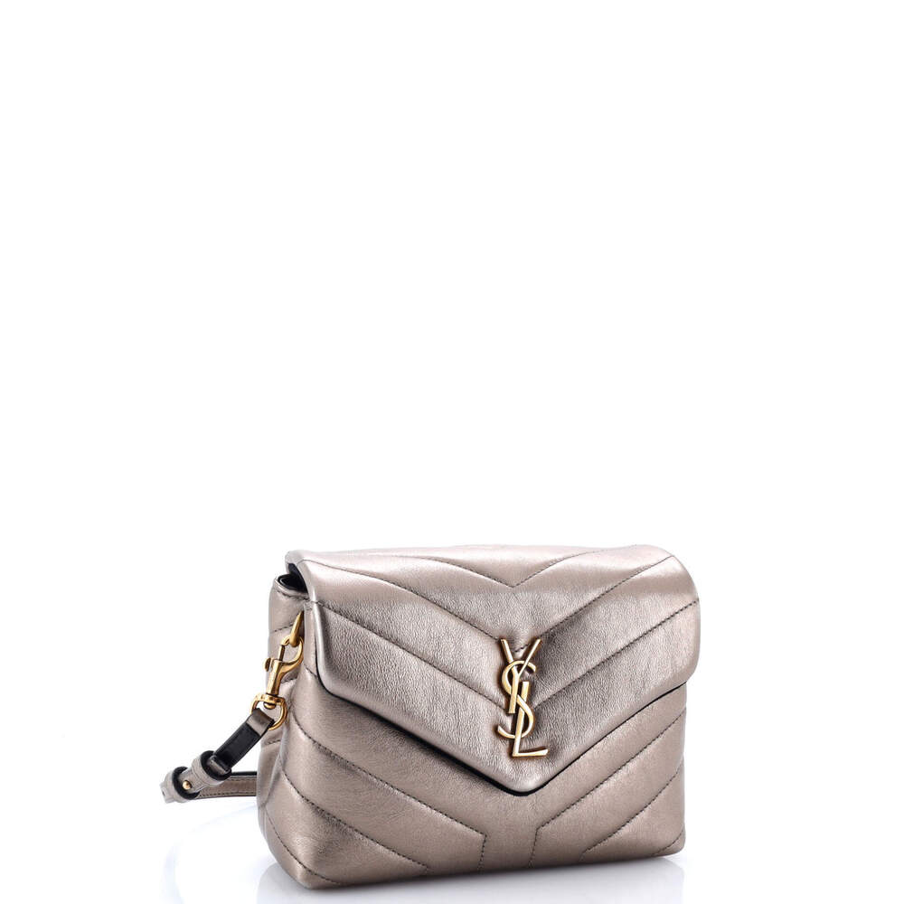 Saint Laurent Toy Loulou Shoulder Bag Matelasse Chevron Leather - Picture 2 of 6